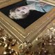 Tableau HSP circa 1900 Portrait Art Nouveau "Woman with the Letter" + frame