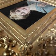 Tableau HSP circa 1900 Portrait Art Nouveau "Woman with the Letter" + frame