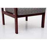 Fauteuil gris et jaune