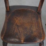 Set of 2 Antique English Oxford Dining/Kitchen Chairs