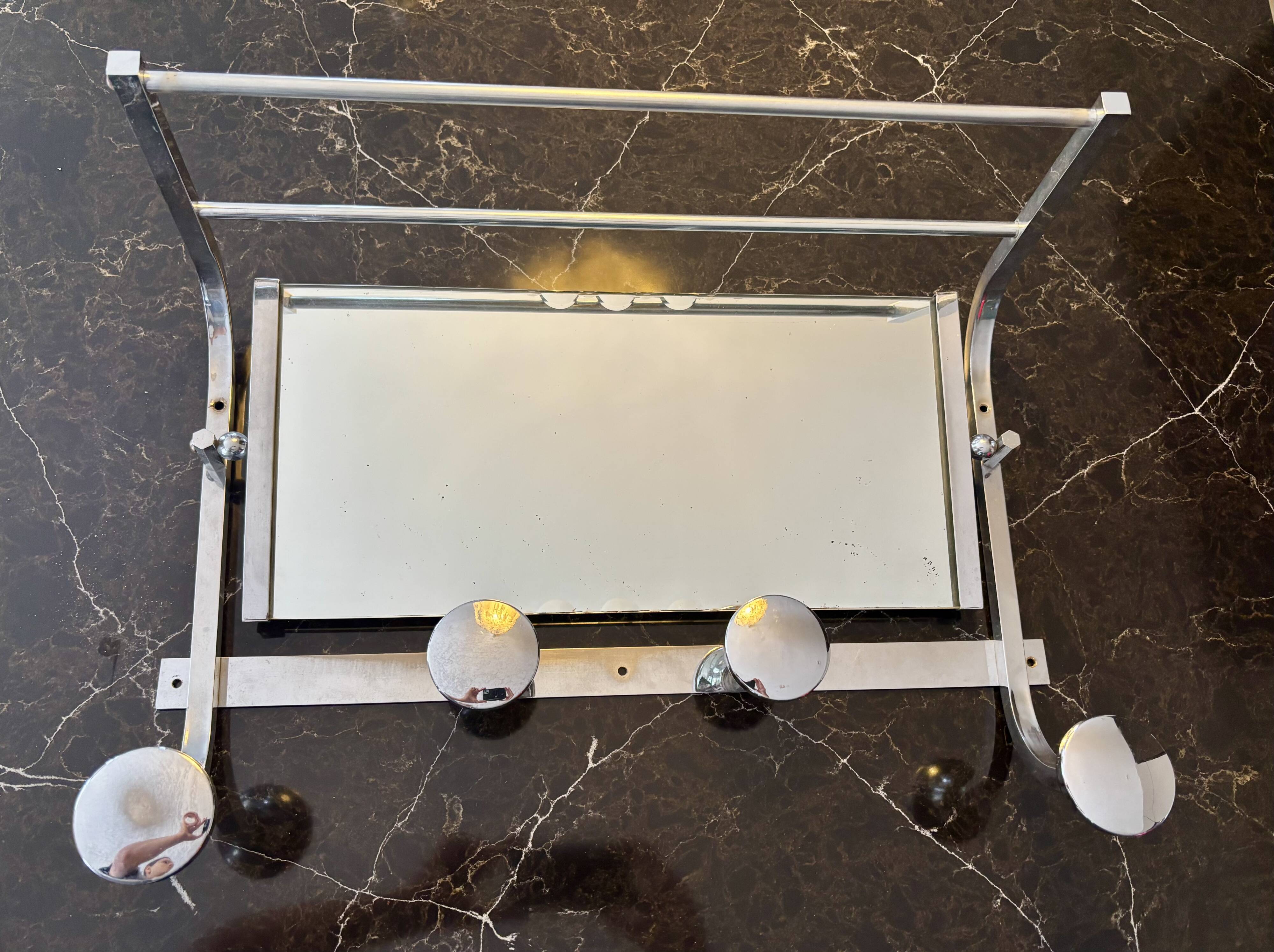 Wall-mounted coat rack Art Deco