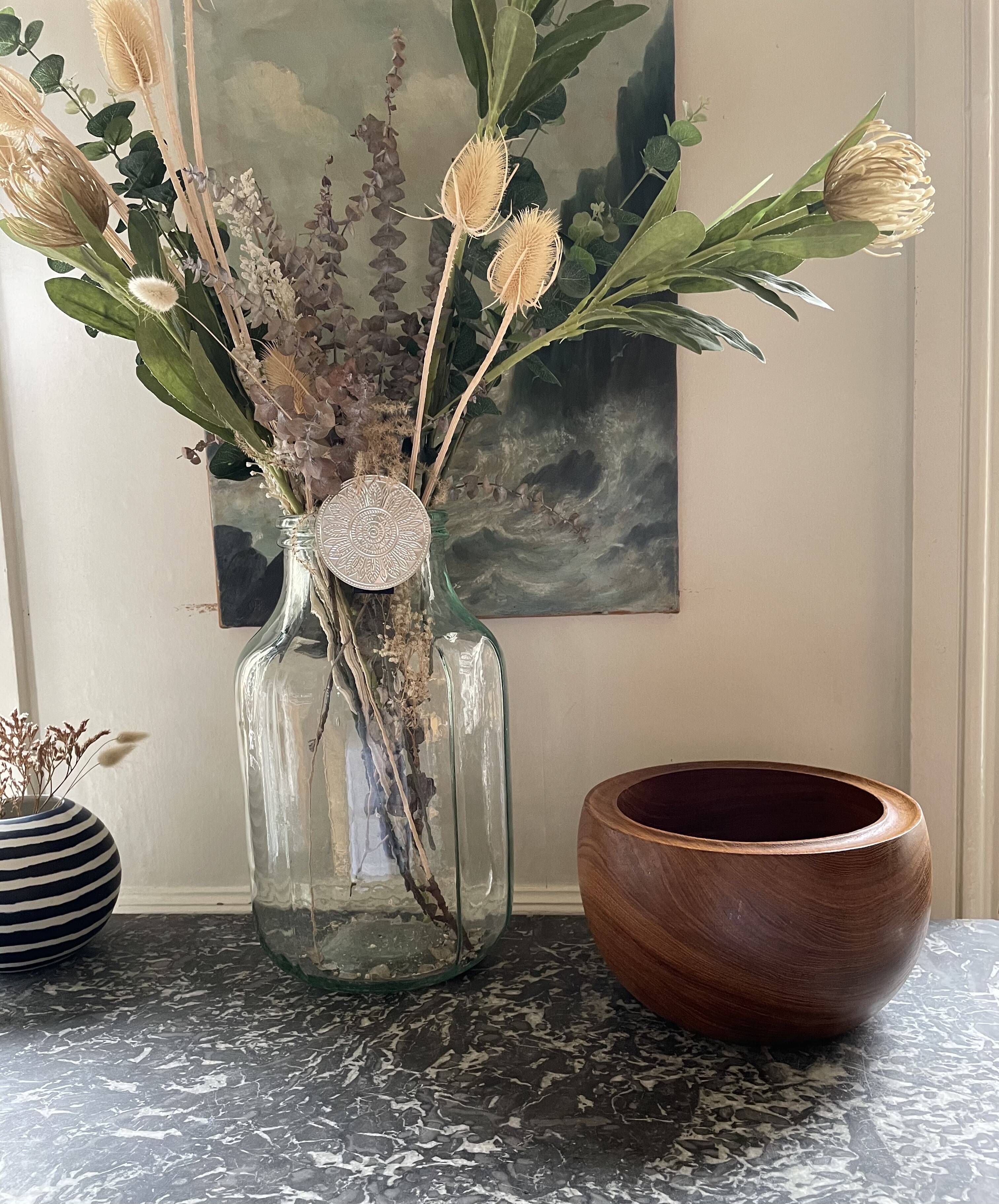 Vintage teak salad bowl