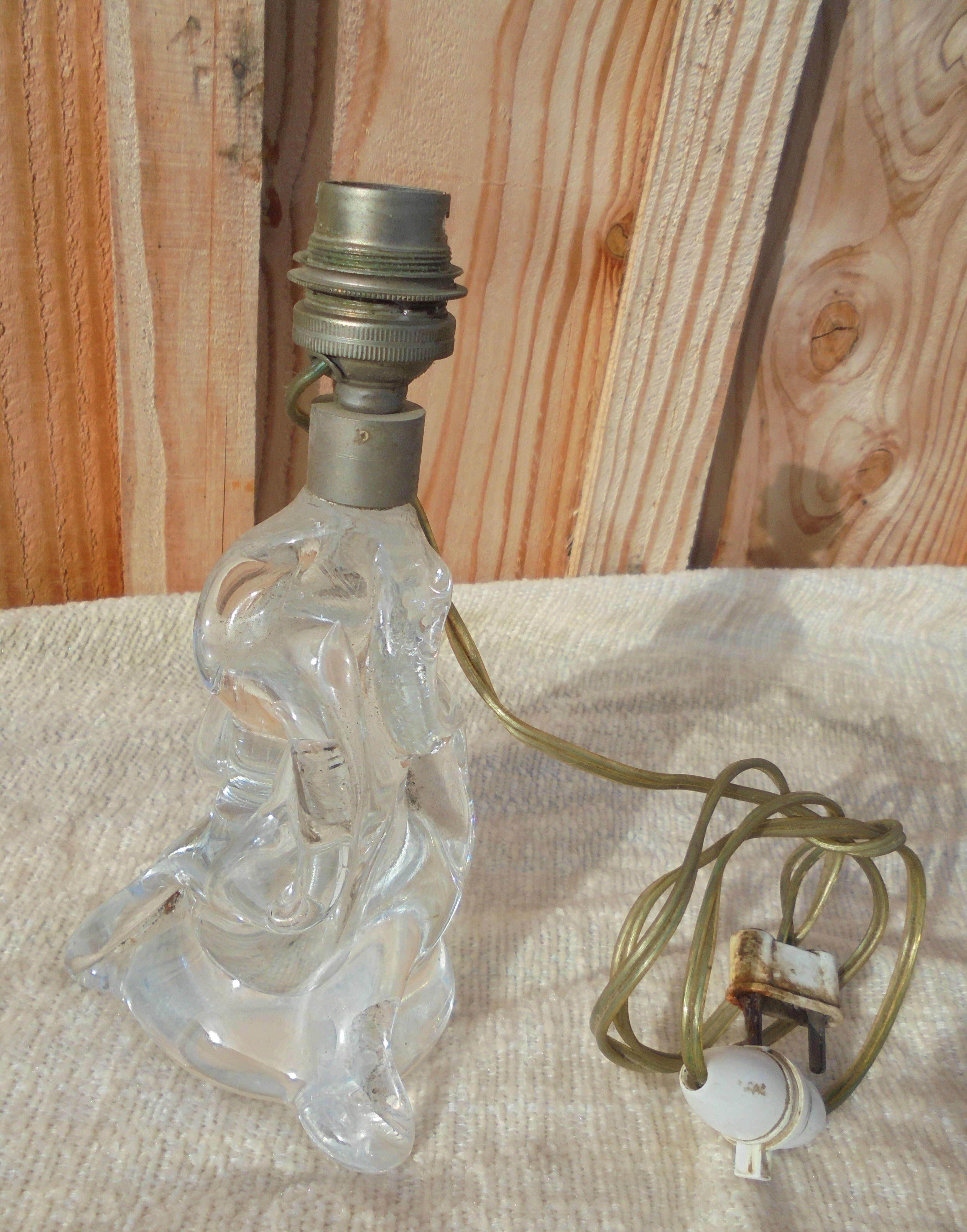 Vintage crystal lamp foot 60/70