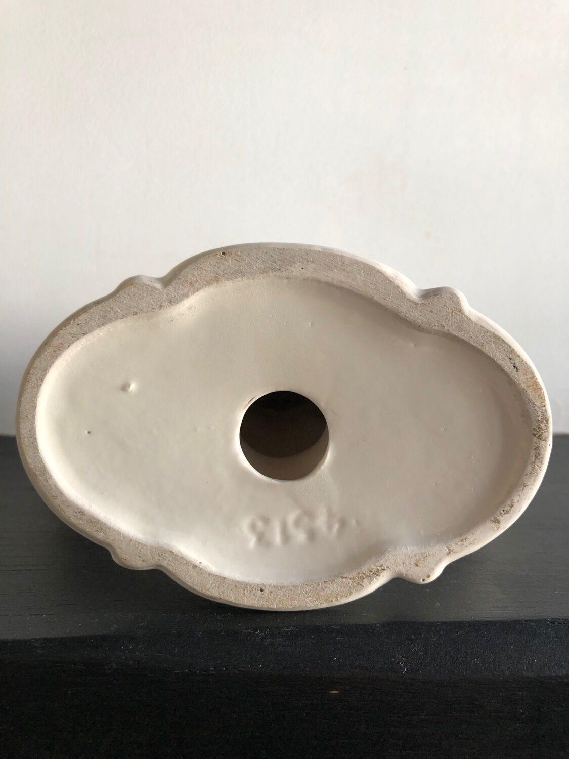 Antique porcelain candlestick