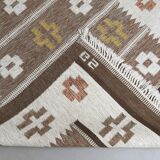 Tapis à vagues plates suédoises teppich signé gs 196 X 139 cm