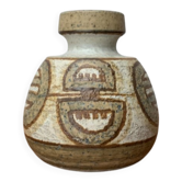 Vase de studio en céramique danois du milieu du siècle de Søholm, années 1960