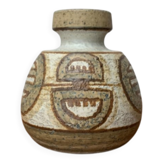 Vase de studio en céramique danois du milieu du siècle de Søholm, années 1960