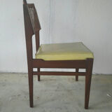 Chaise en de teck et en rotin 70