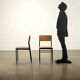 Vintage chairs from the 1960s in enamelled metal, faux leather and foam.
