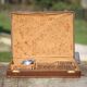 Ménagère art déco dans coffret, set de couverts métal argenté, table déco