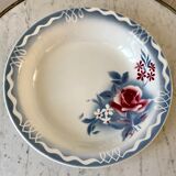 Hollow round dish Digoin Sarreguemines model "Lot" 30s