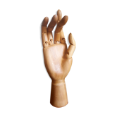 Wooden articulated hand