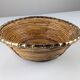 Rattan and brass centrepiece, Italy, 1970s