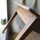 Farm table in raw wood