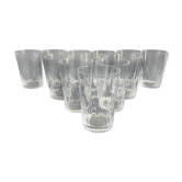 Set of 12 baccarat crystal whiskey glasses Champigny model