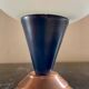 Vintage opaline copper table lamp