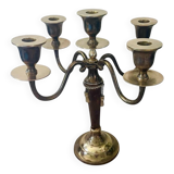 Two-tone solid brass chandelier