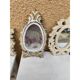 Set of 5 cerused wood mirrors