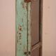 Old original Burmese teak wall display case with green patina
