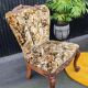 Set of 2 velvet cocktail/toadstool chairs