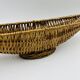 Vintage elongated wicker basket