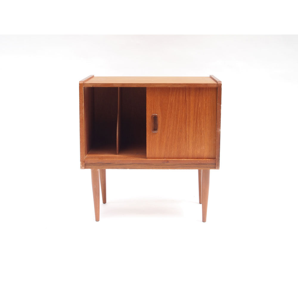 Small vinyl storage cabinet, Scandinavian vintage