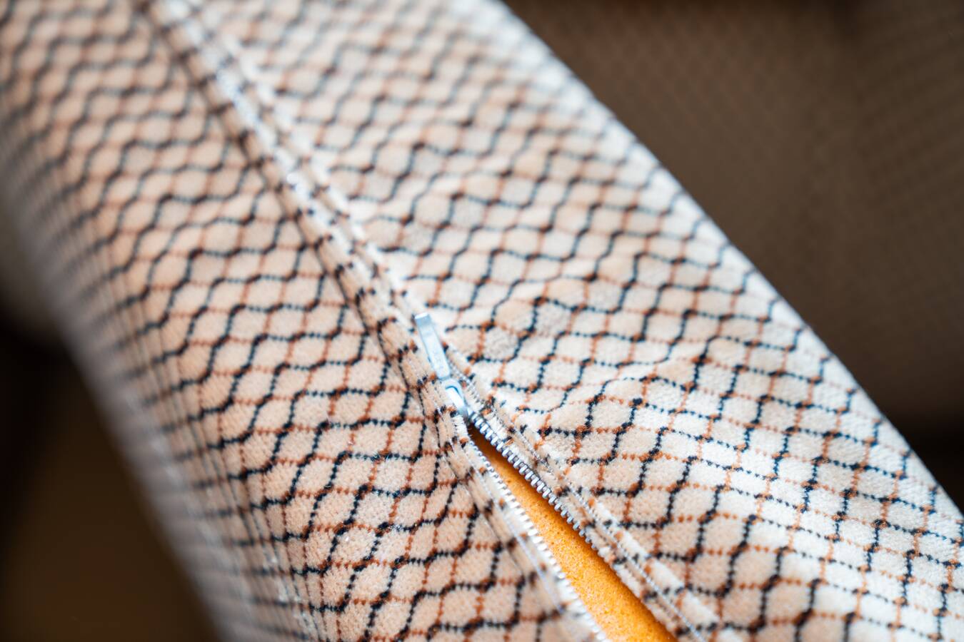 Pair of chenille armchairs 1970