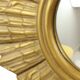 Golden Sun Mirror Plaster Sunburst Mirror Convex 48cm