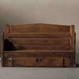 Folk art chest bench, Catalonia, 1800