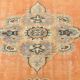 6x9 Vintage Pale Orange Oushak Handmade Vintage Rug, 176x260 Cm