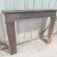 Country-style fireplace surround - stained poplar - late 19th century
