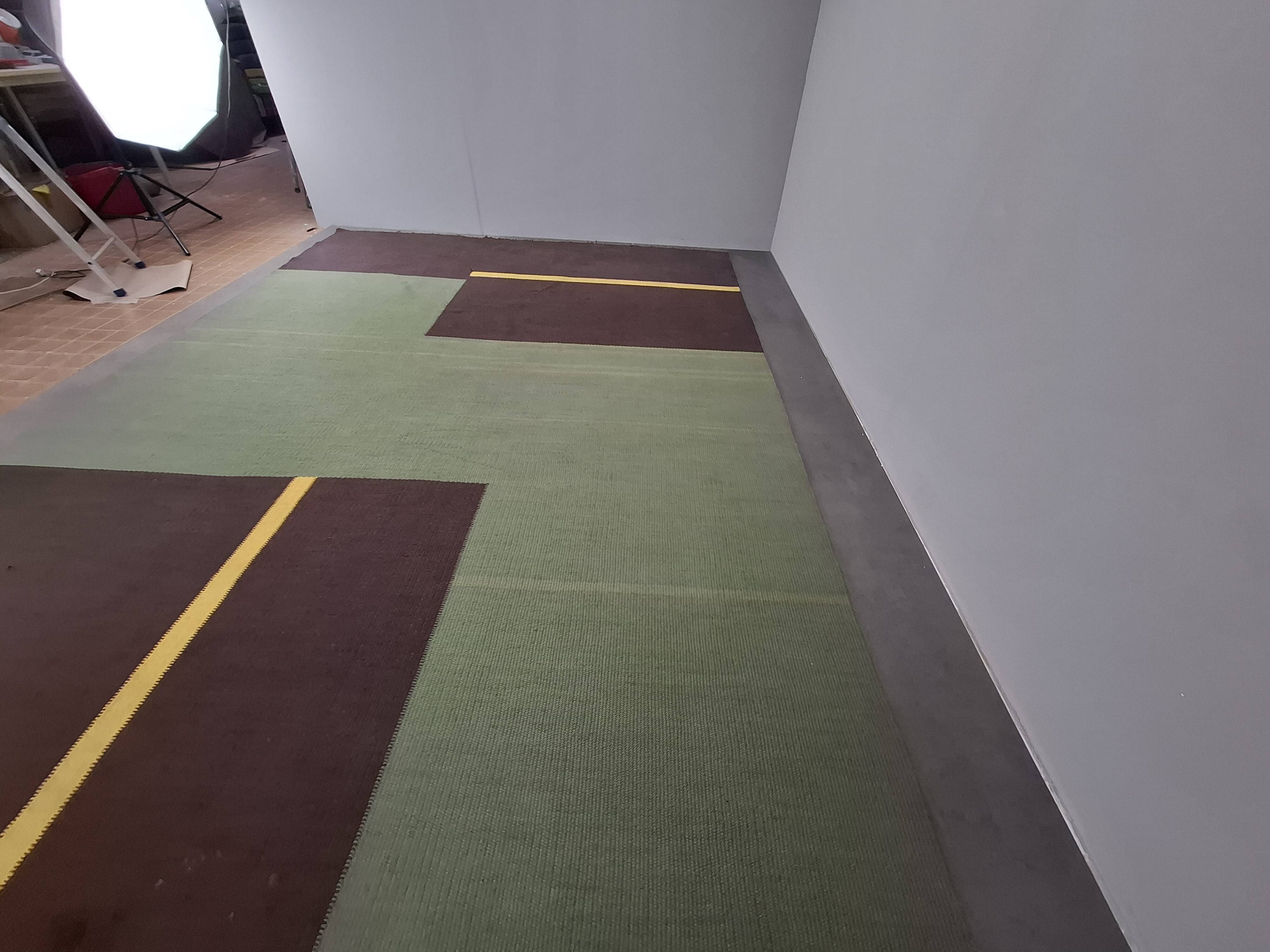 Mid-Century Modern Geometric Rug, Czechoslovakia, 1960s