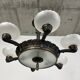 Bronze Secession chandelier