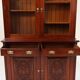 Art Nouveau Display Cabinet or Bookcase in oak with carvings and glass door