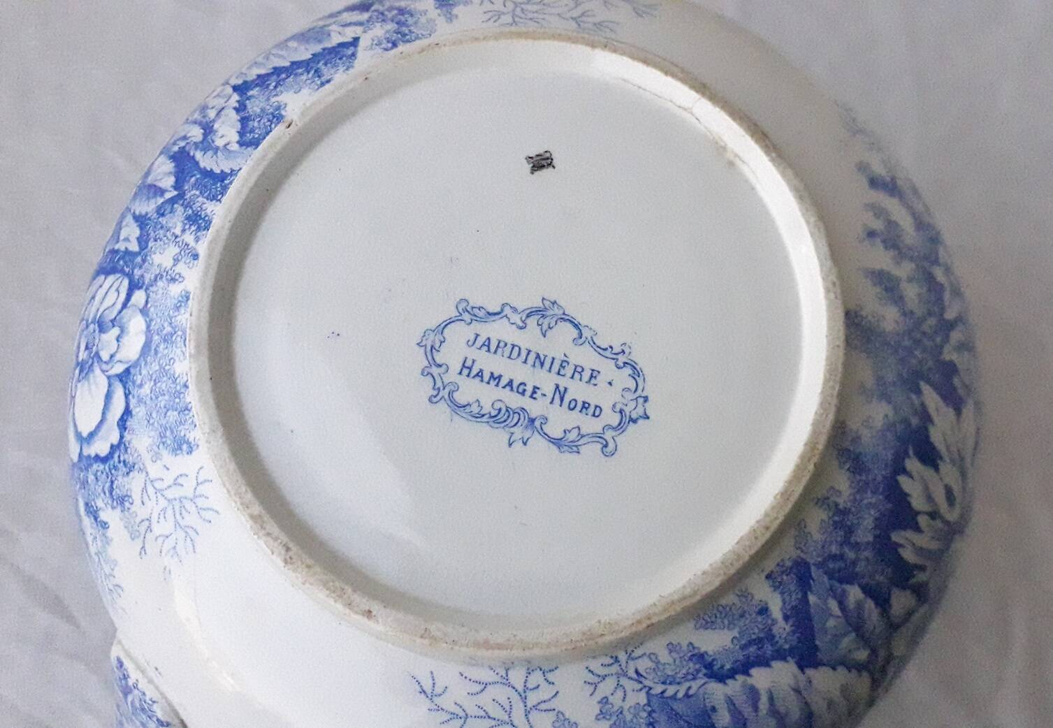 Pitcher jug in Saint Amand earthenware.