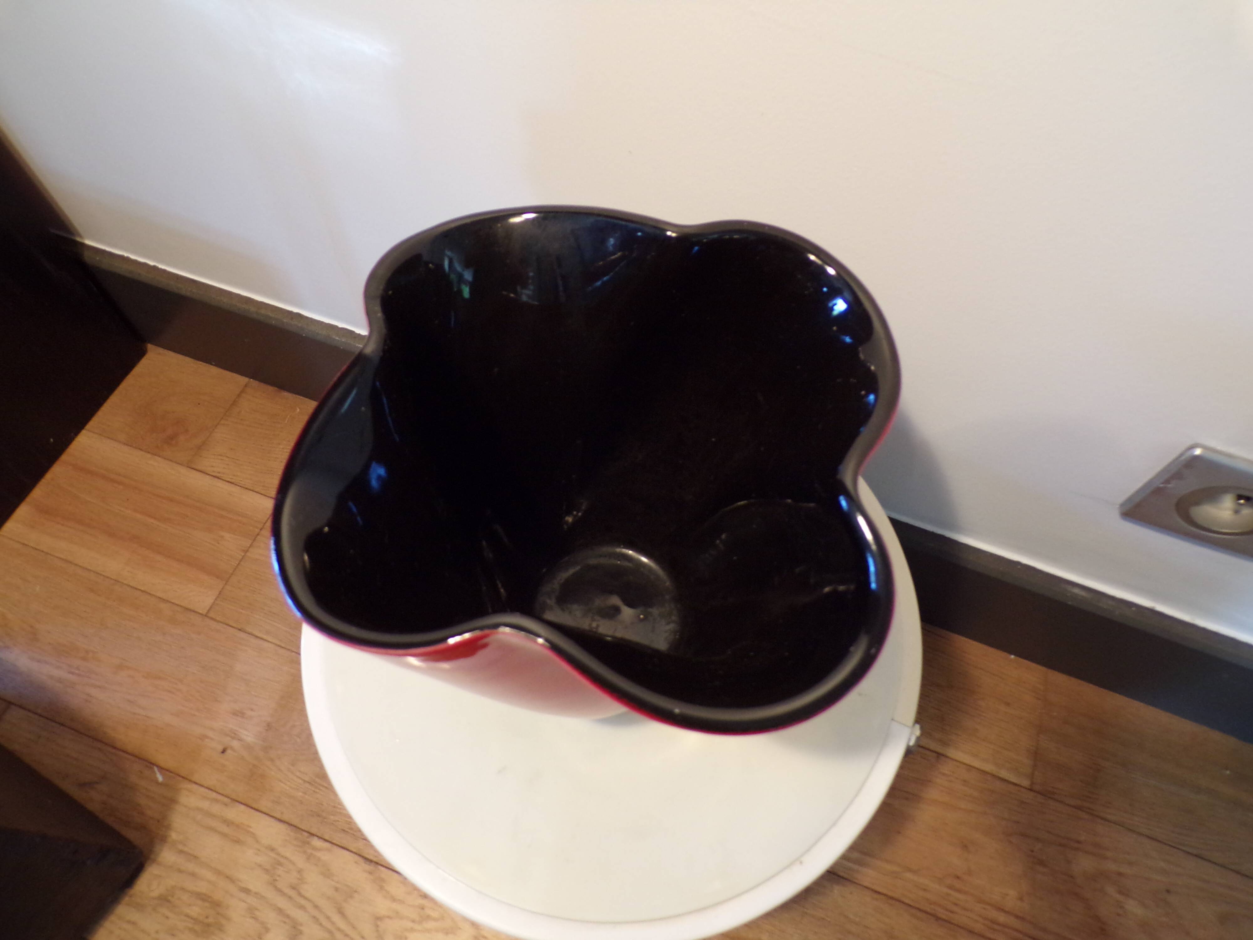 Elchinger quadrilobed handkerchief vase h=22cm