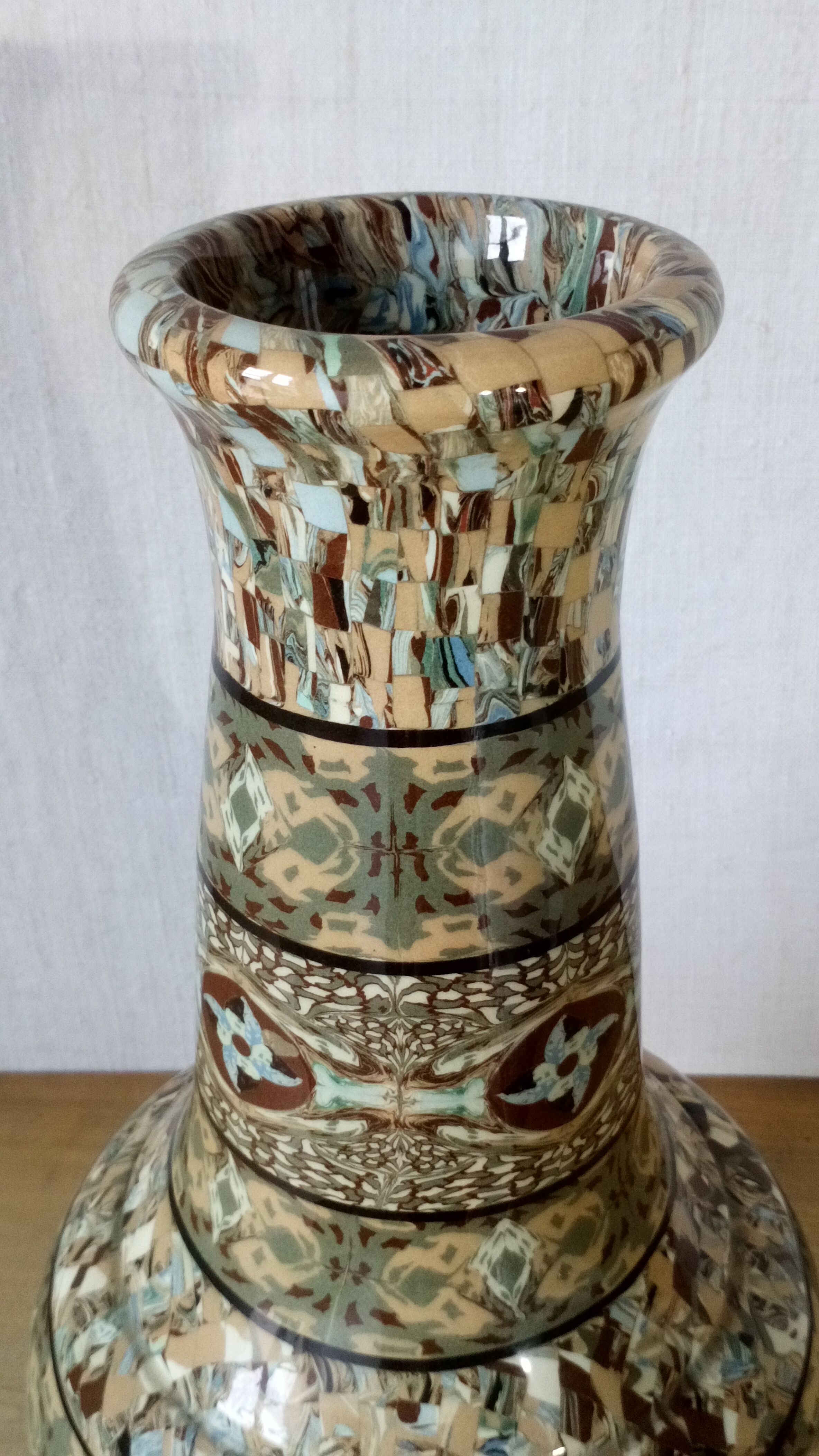 Jean ceramic gerbino Vallauris vase