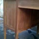 Minister's desk in solid raw oak from the 1930s