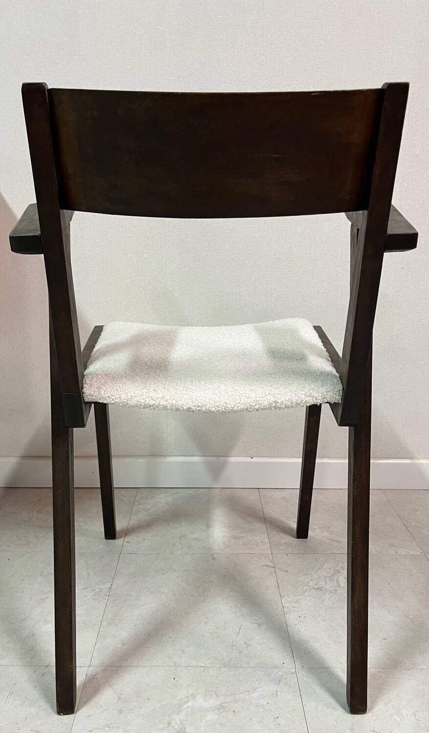 Bridge armchair in new French terry fabric