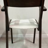 Bridge armchair in new French terry fabric