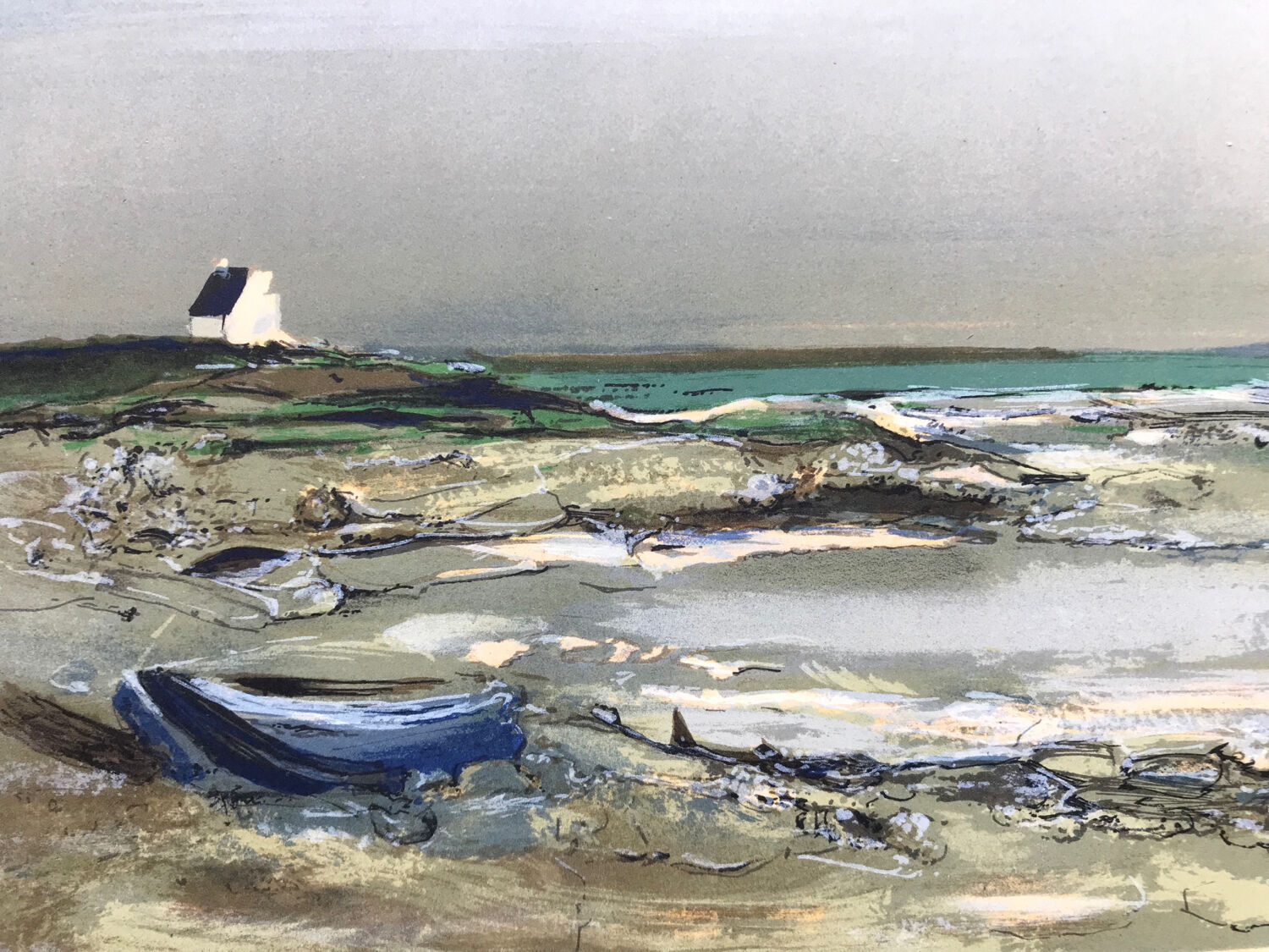 Wild coast. lithograph signed by georges laporte (1926-2000)