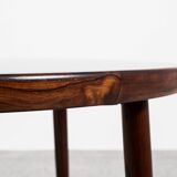 Midcentury Danish extendable round dining table in rosewood by VV Møbler 1960s