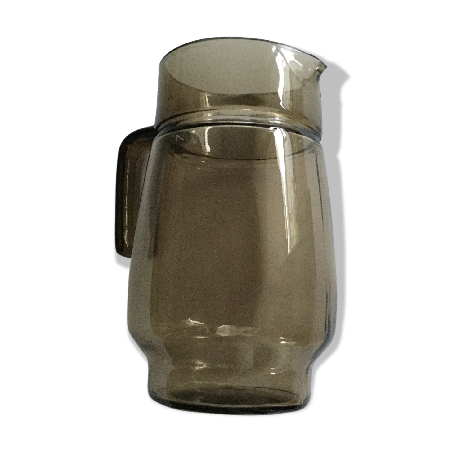 Smoked glass carafe