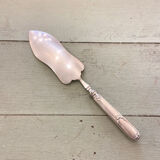 Cake shovel, pie, silver metal fish