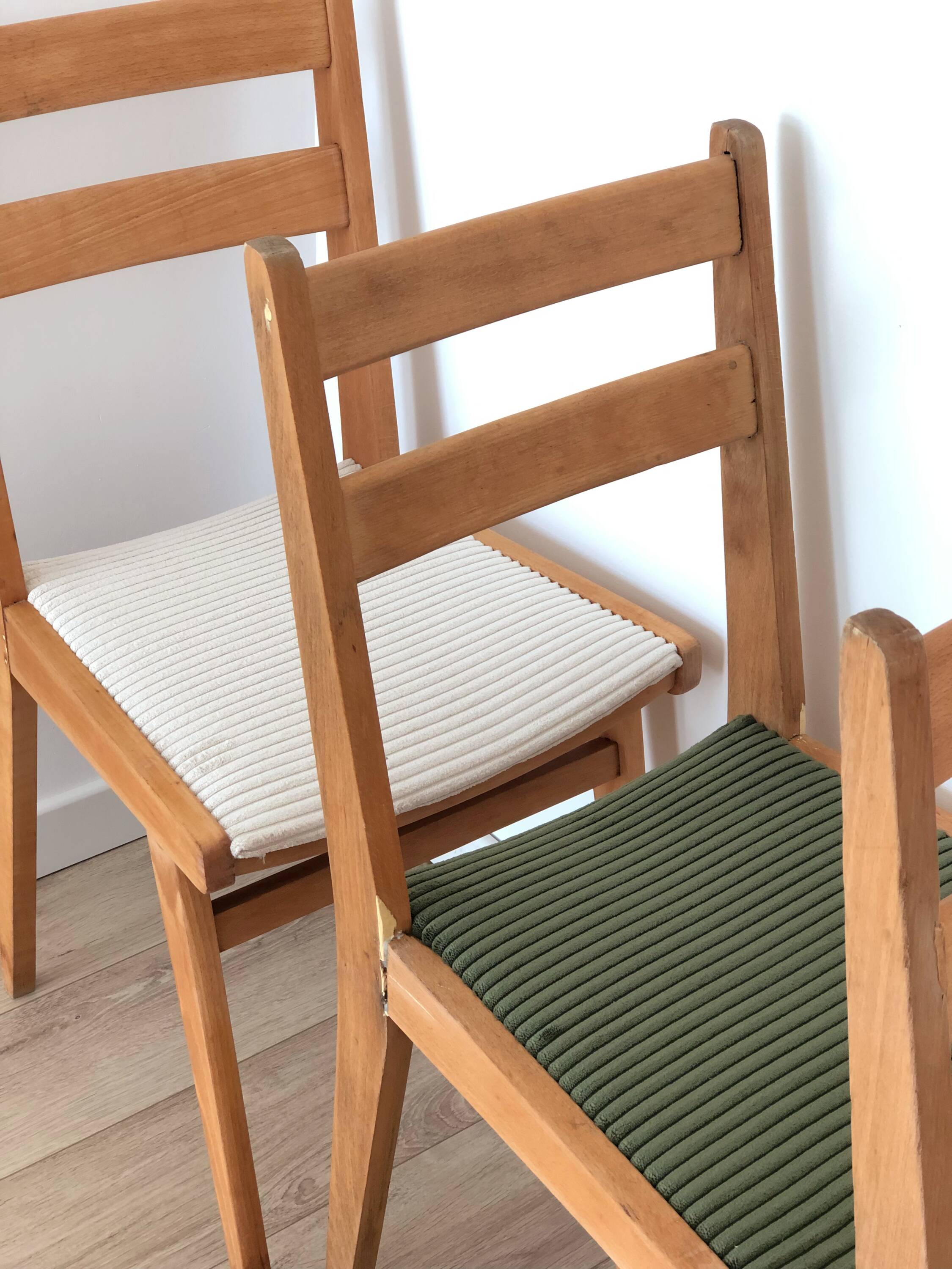 Set of 4 dining room chairs, 50s/60s