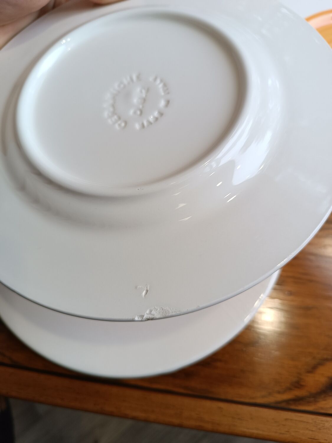Italian plates 70's hand painted patterns