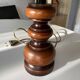 Turned wood lamp from the 1970s
