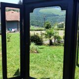 Dressmaker's cabinet with beveled triptych mirrors. (Mirror cabinet)