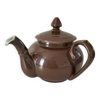 Théière vintage Pillivuyt modèle rare à anse perpendiculaire