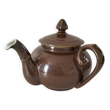 Théière vintage Pillivuyt modèle rare à anse perpendiculaire